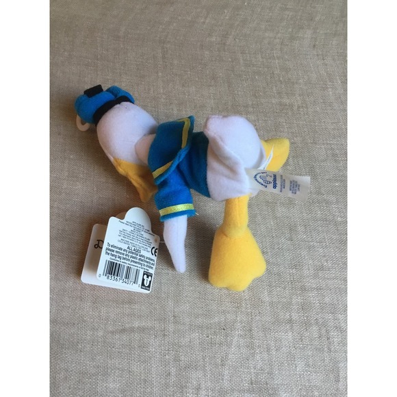Disney Applause Vintage Donald Duck Bean Bag Plush with Tag 1998 - Picture 3 of 4